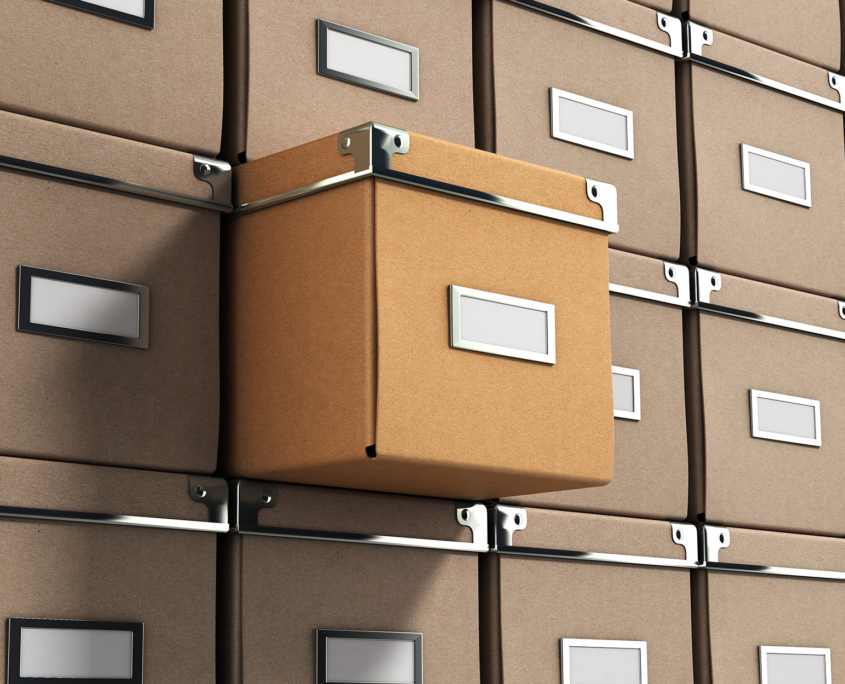 Office Paper Box For Documents As Background 3d Illustration