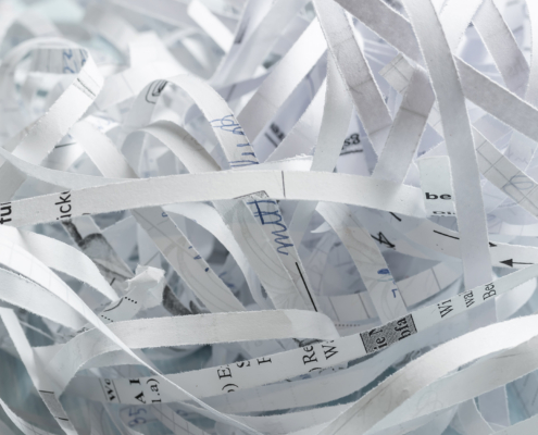 Pile Of Shredded Paper